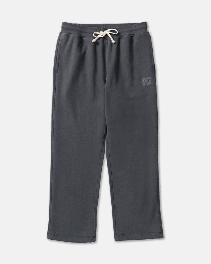 RVCA Men’s Essential Fleece Pant in Pirate Black, front product view