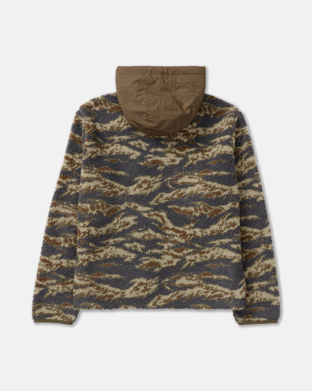 RVCA Men’s Del Mar Sherpa Zip in Tiger Camo, back product view