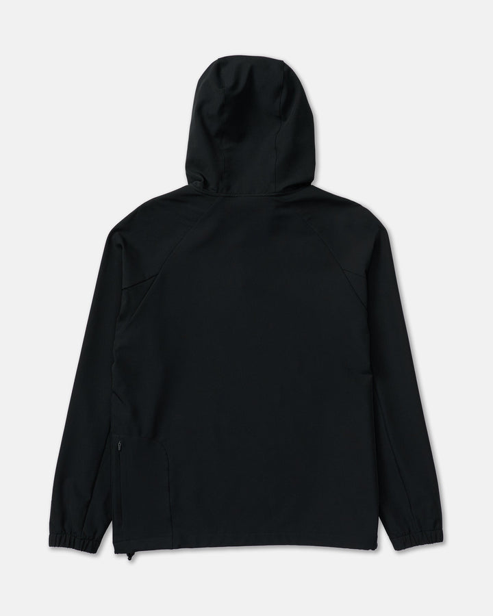 RVCA Men’s Canyon Ls Hood in Black, back product view