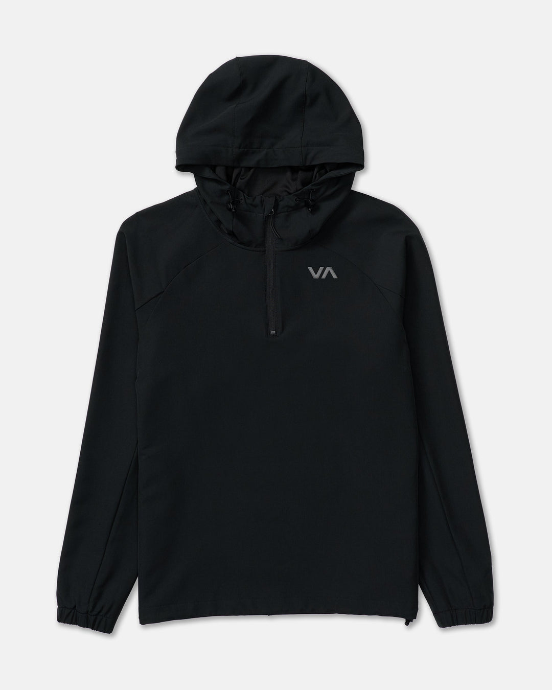 RVCA Men’s Canyon Ls Hood in Black, front product view