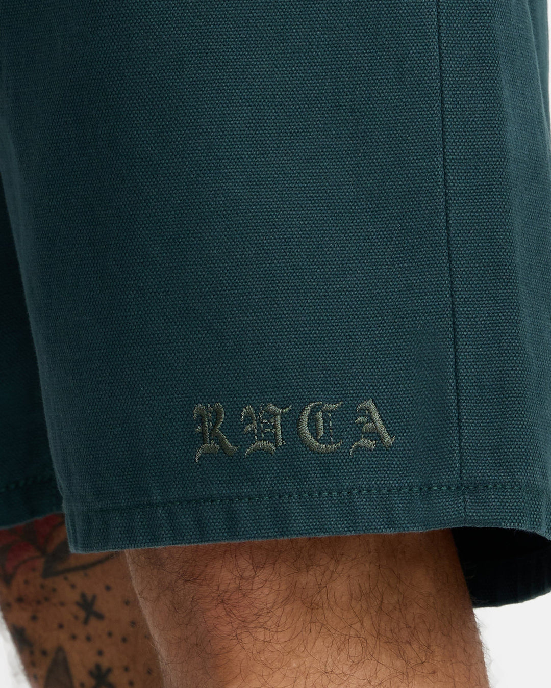 Rvca Kaleb 5 Pocket Short 21 (Mens) | Hunter Green