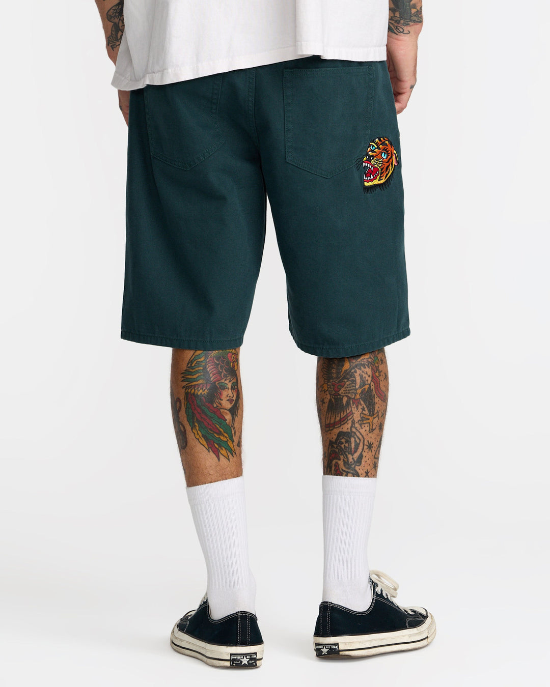 Rvca Kaleb 5 Pocket Short 21 (Mens) | Hunter Green