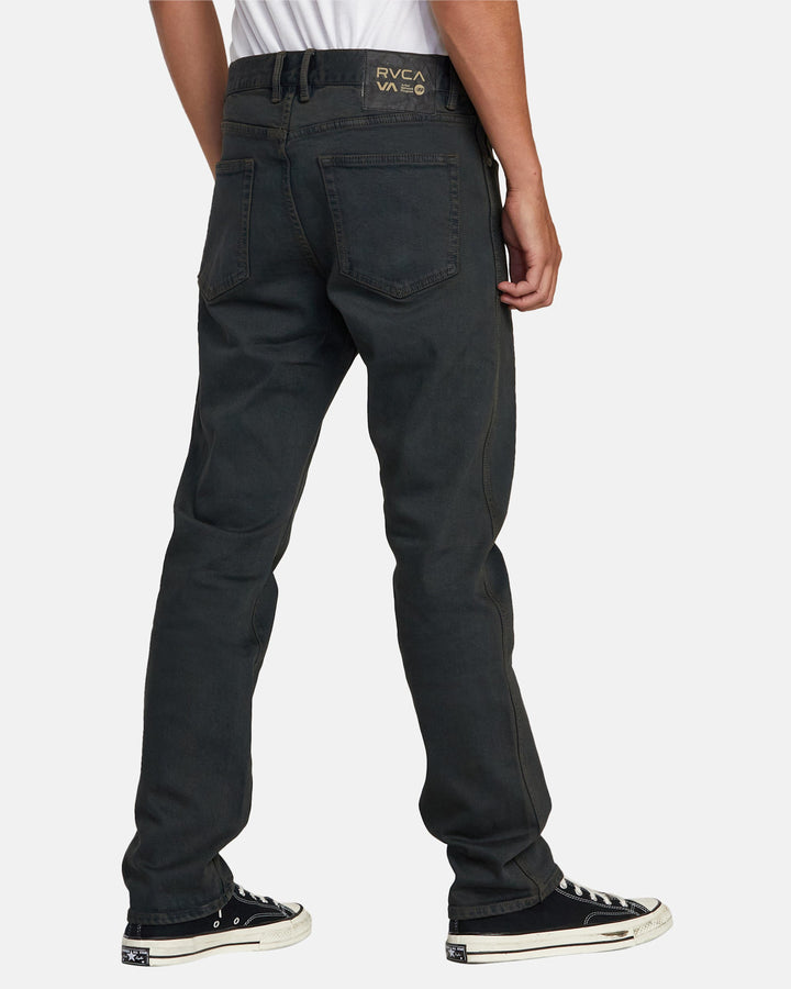 Rvca Weekend Anp Denim (Mens) | Black Overdye