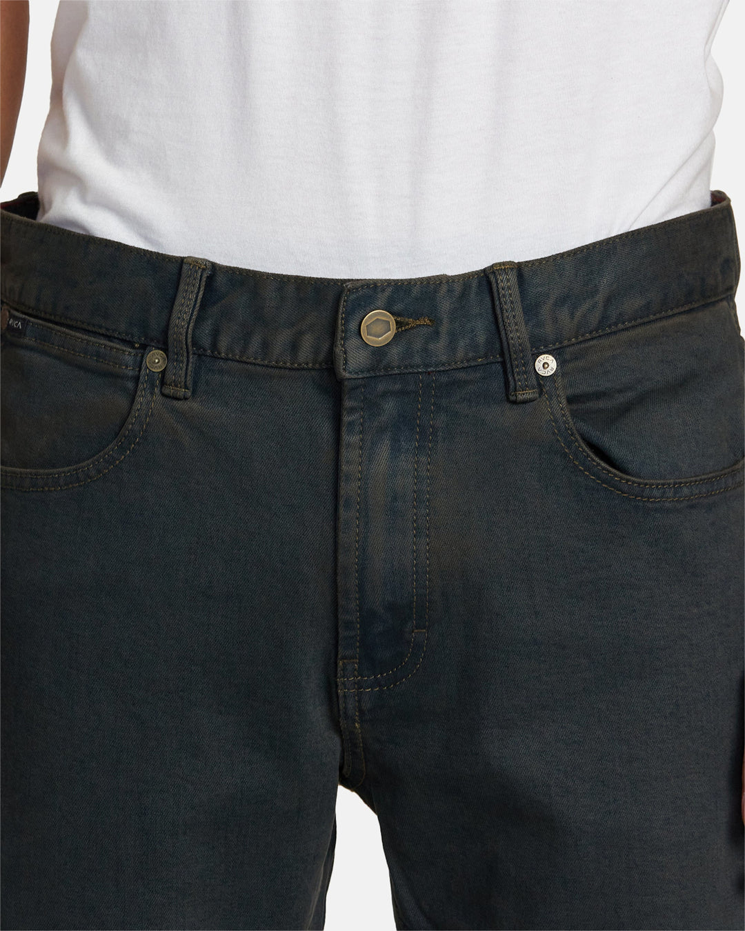Rvca Weekend Anp Denim (Mens) | Black Overdye