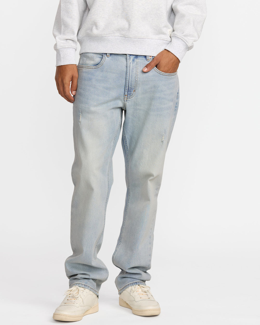 Rvca Weekend Anp Denim (Mens) | Bleach Wash