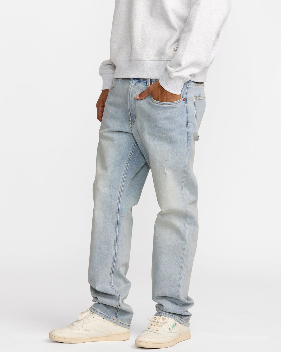 Rvca Weekend Anp Denim (Mens) | Bleach Wash