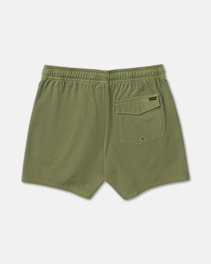 RVCA Va Pigment Elastic Short 16 (Mens) | Martini Olive