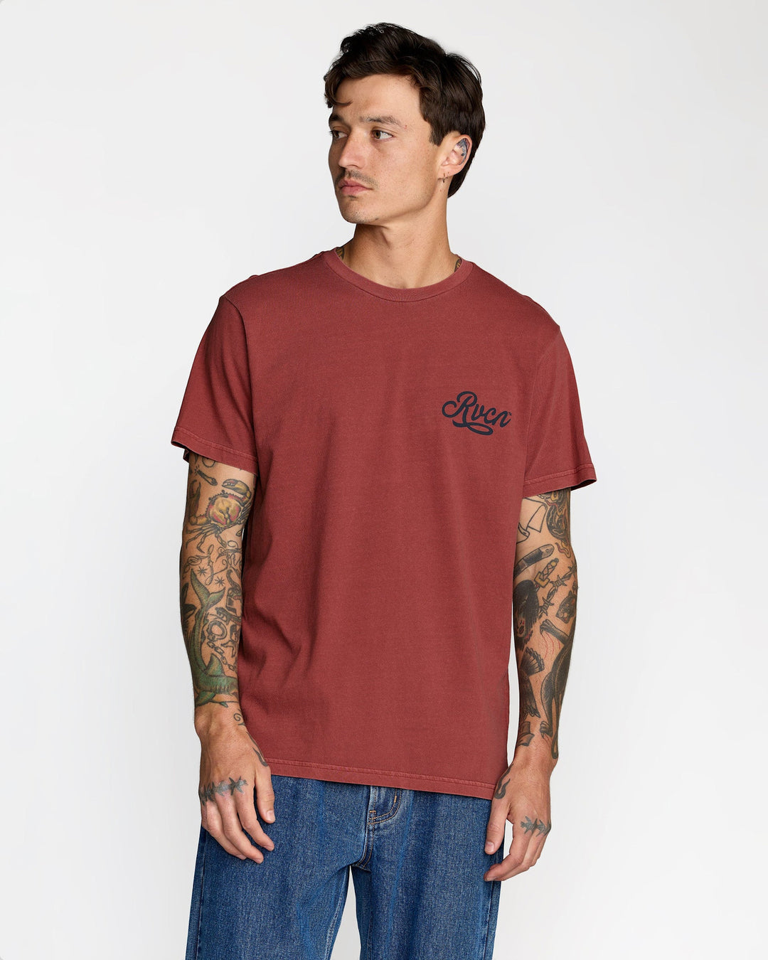 RVCA Emscript Short Sleeve Tee (Men&