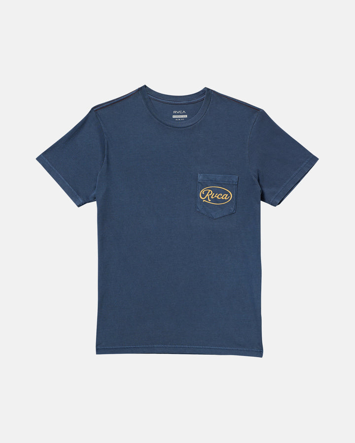 RVCA Contact Scripts Pocket Short Sleeve Tee (Men&