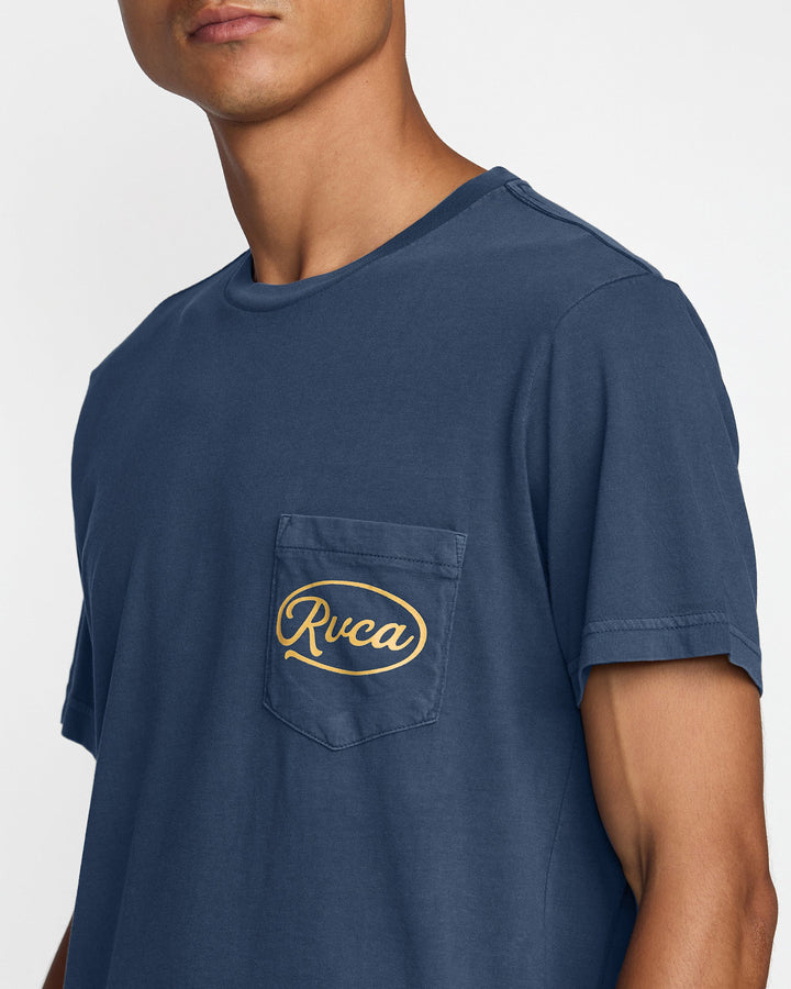 RVCA Contact Scripts Pocket Short Sleeve Tee (Men&