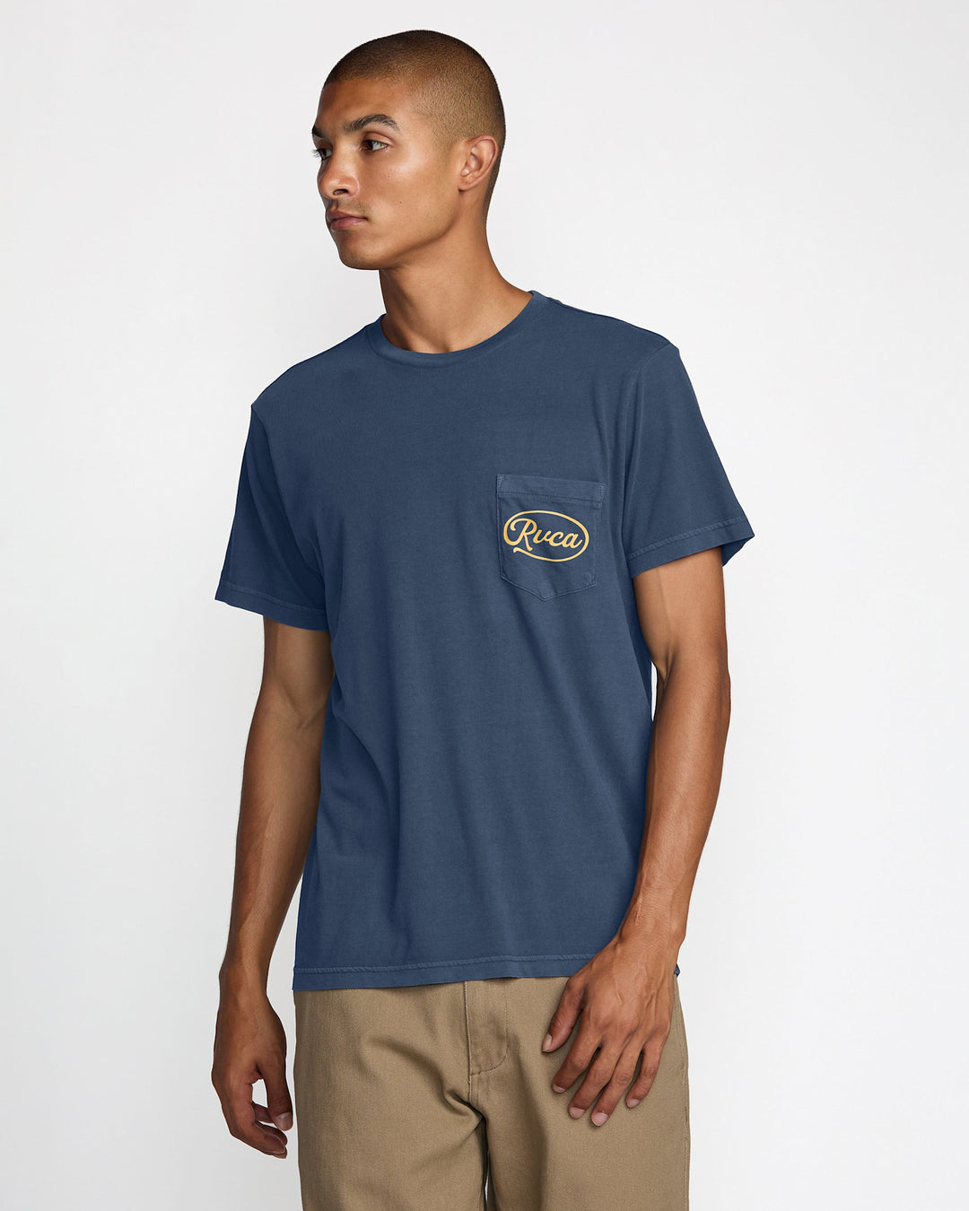 RVCA Contact Scripts Pocket Short Sleeve Tee (Men&