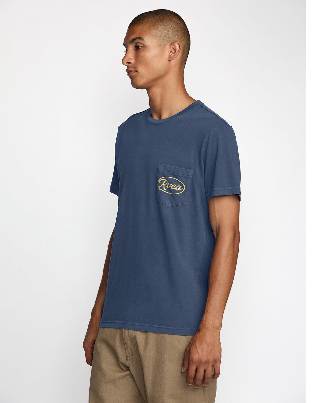 RVCA Contact Scripts Pocket Short Sleeve Tee (Men&