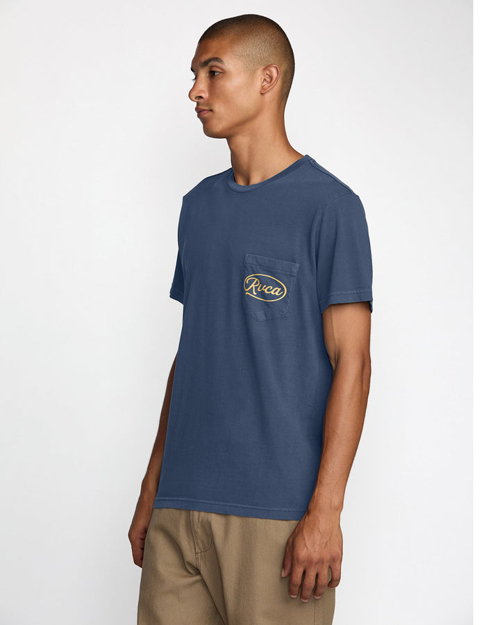 RVCA Contact Scripts Pocket Short Sleeve Tee (Men&