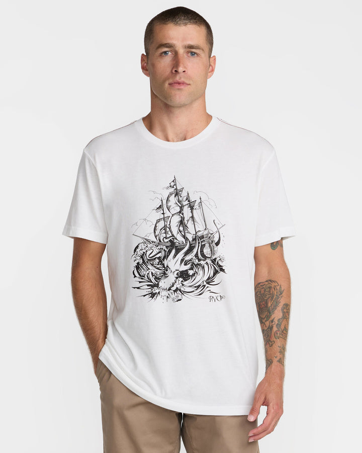 RVCA High Seas Short Sleeve Tee (Men&