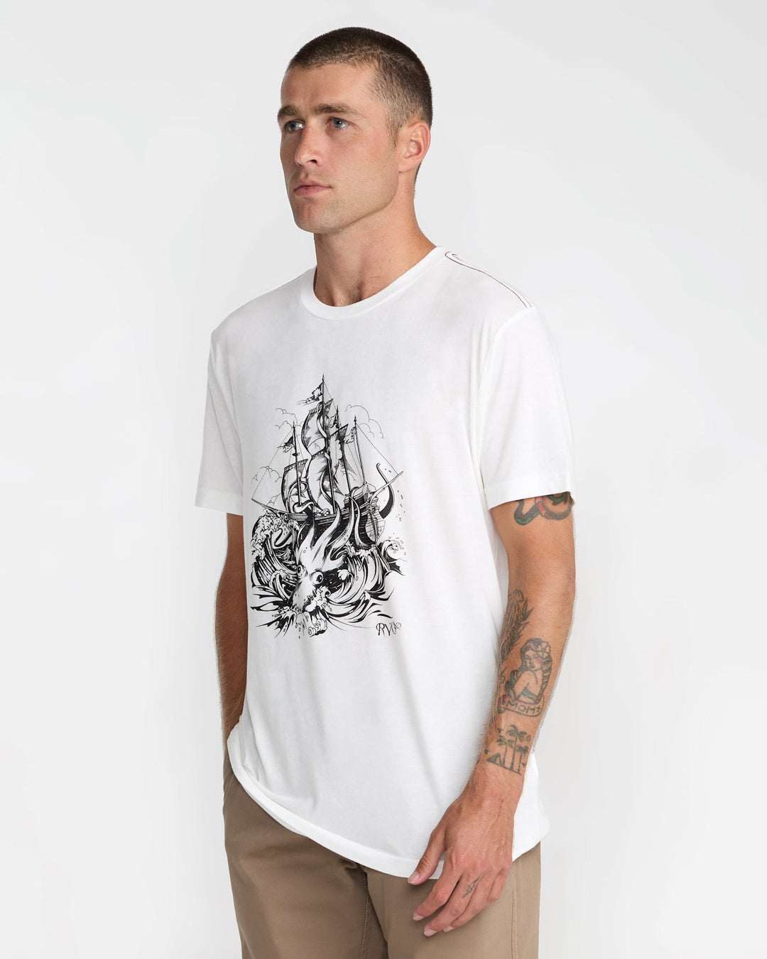 RVCA High Seas Short Sleeve Tee (Men&