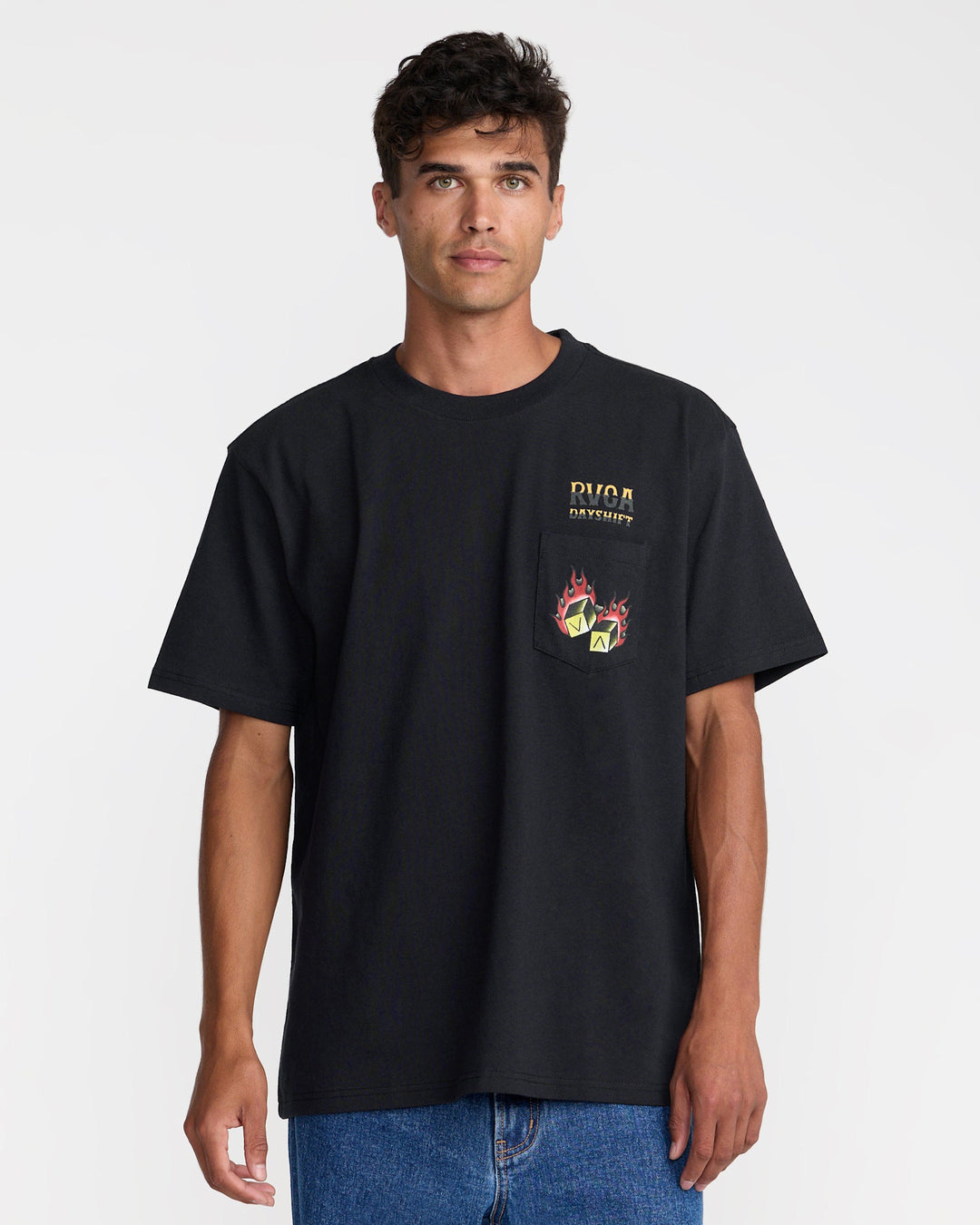 RVCA Hot Dice Short Sleeve Tee (Men&