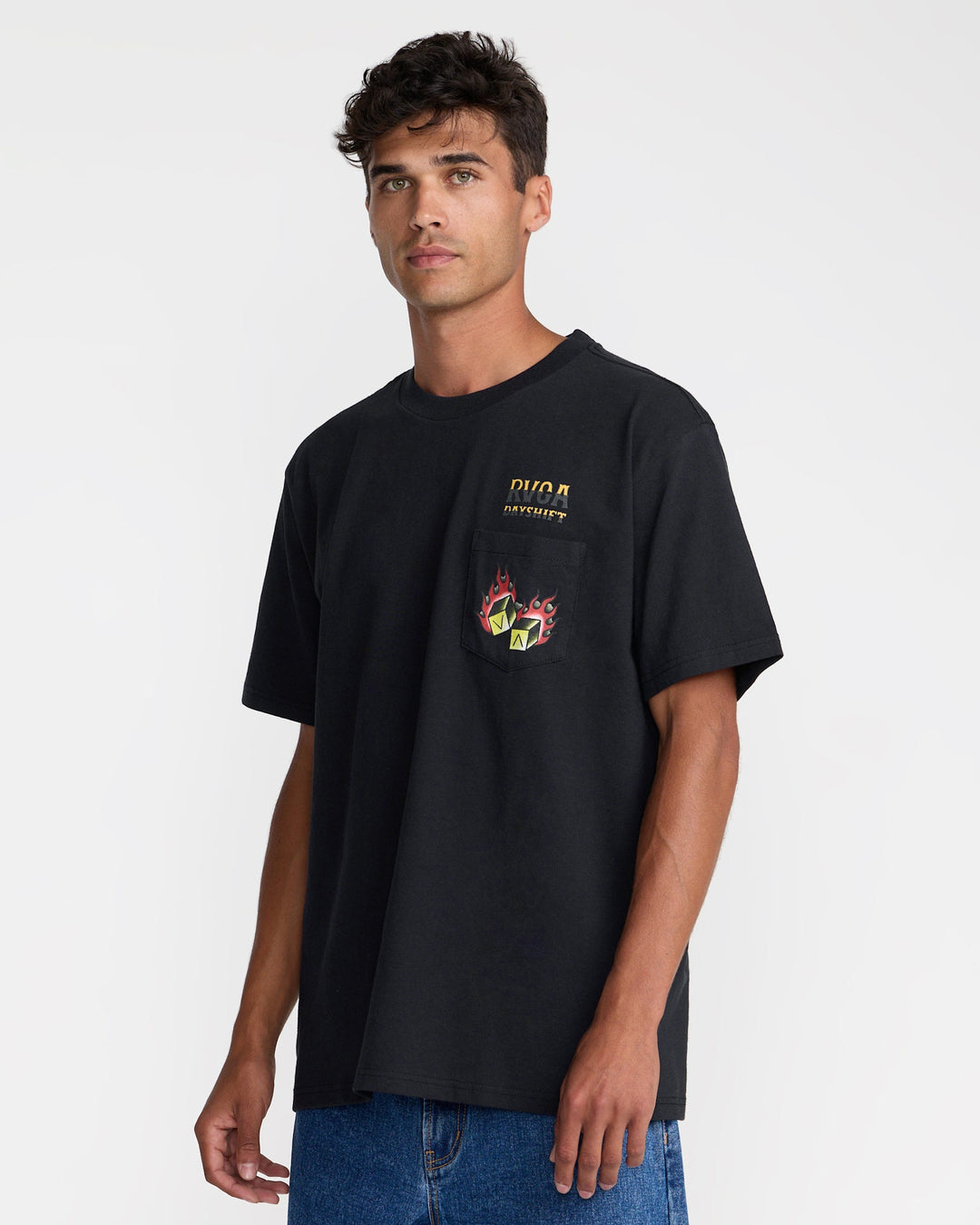 RVCA Hot Dice Short Sleeve Tee (Men&