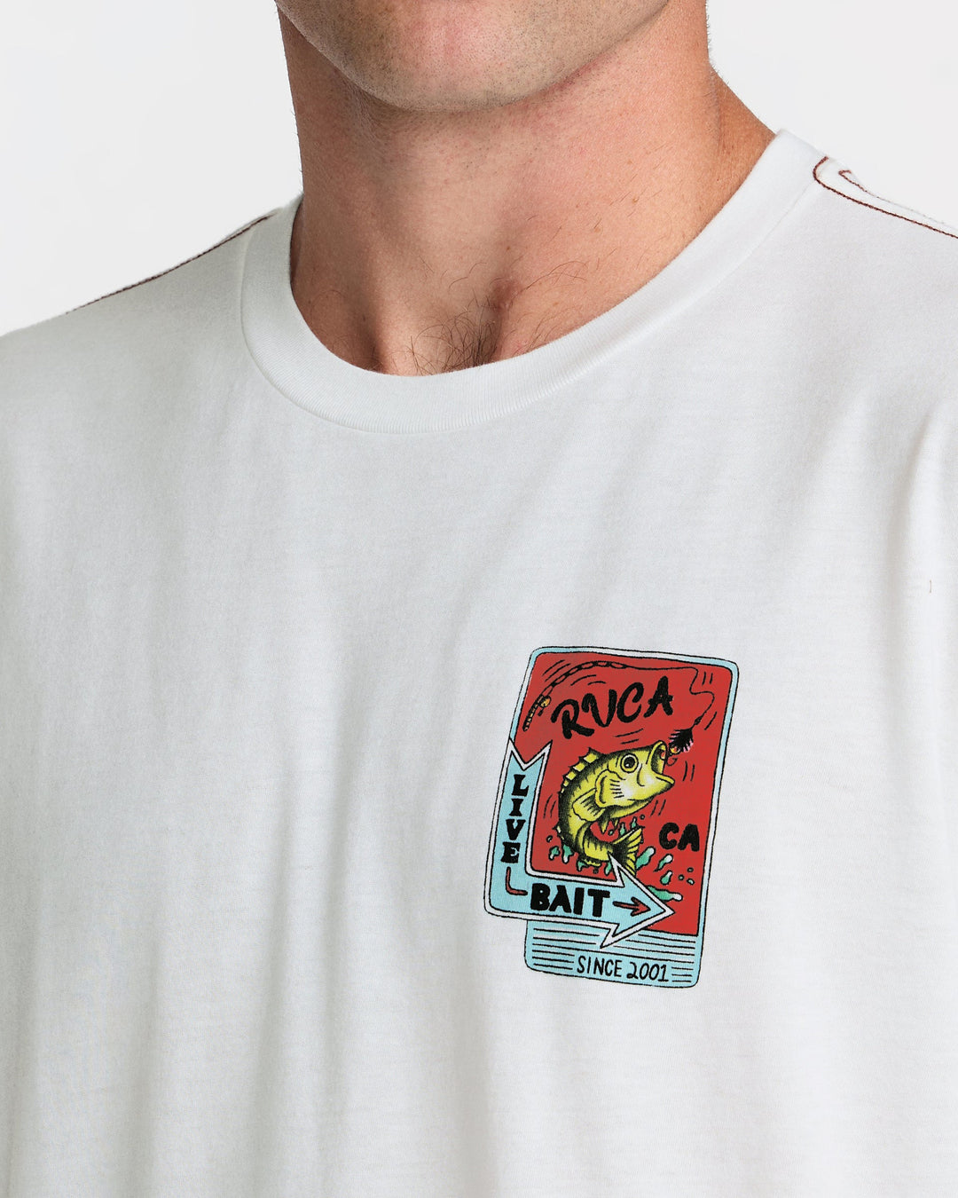 RVCA Live Bait Short Sleeve Tee (Men&
