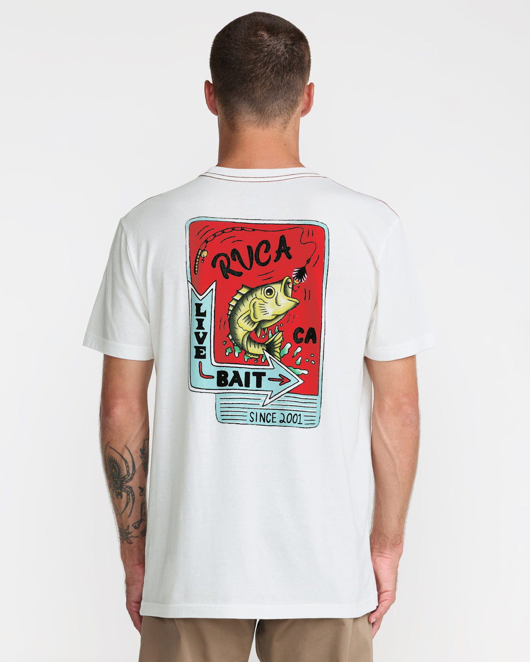 RVCA Live Bait Short Sleeve Tee (Men&