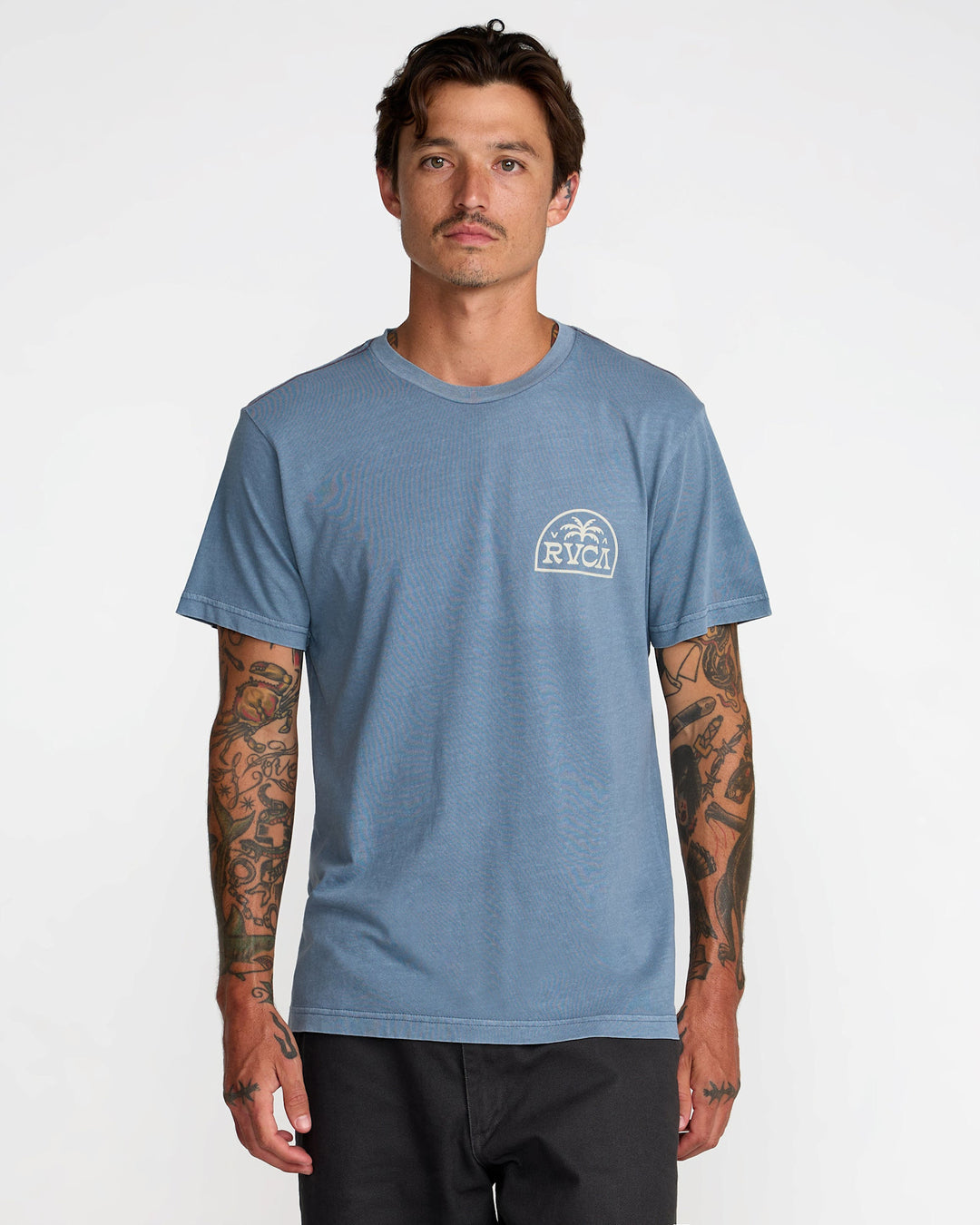 RVCA Palm Serif Short Sleeve Tee (Men&