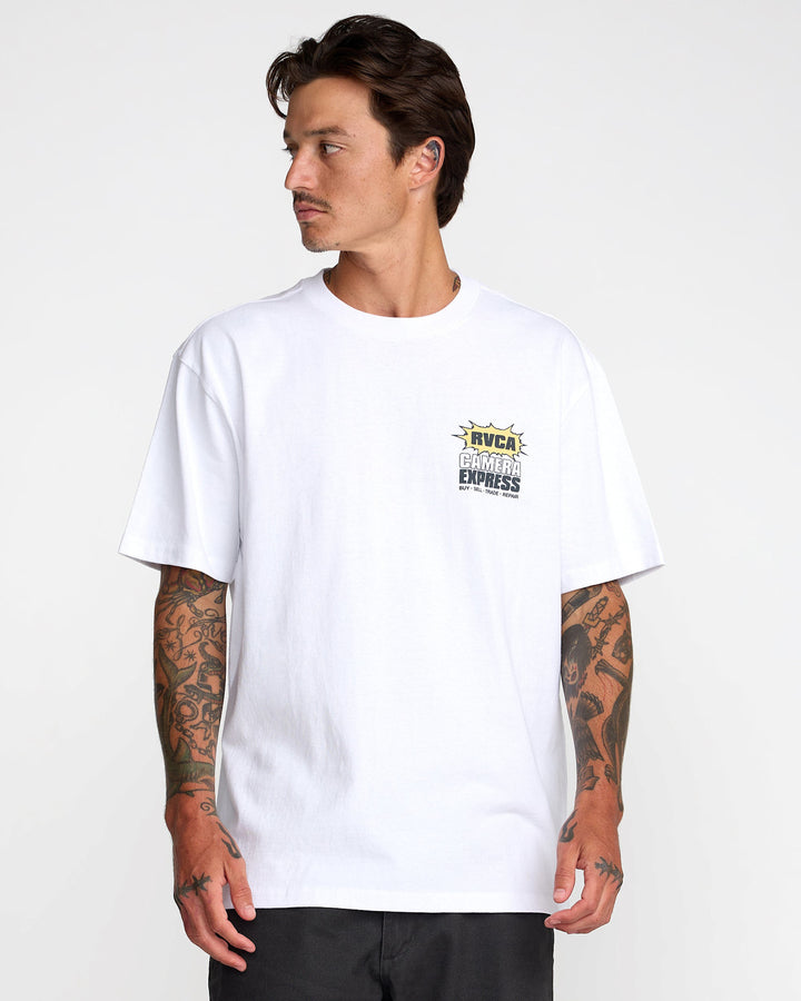 RVCA Camera Express Short Sleeve Tee (Men&