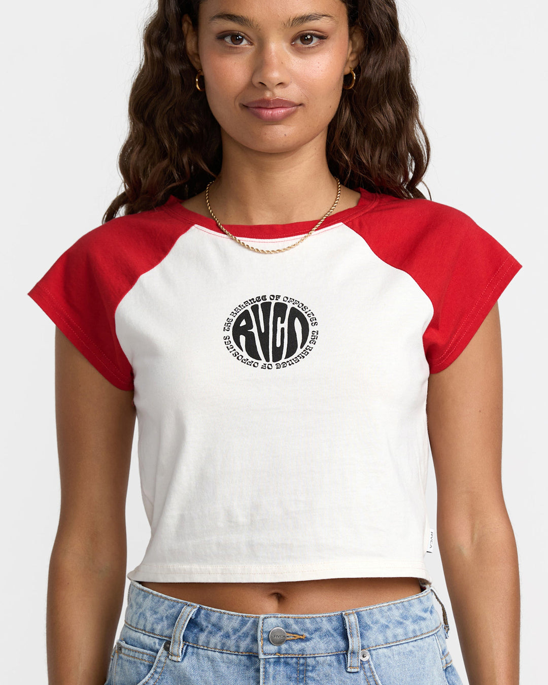 RVCA Baby Raglan Tee (Women&