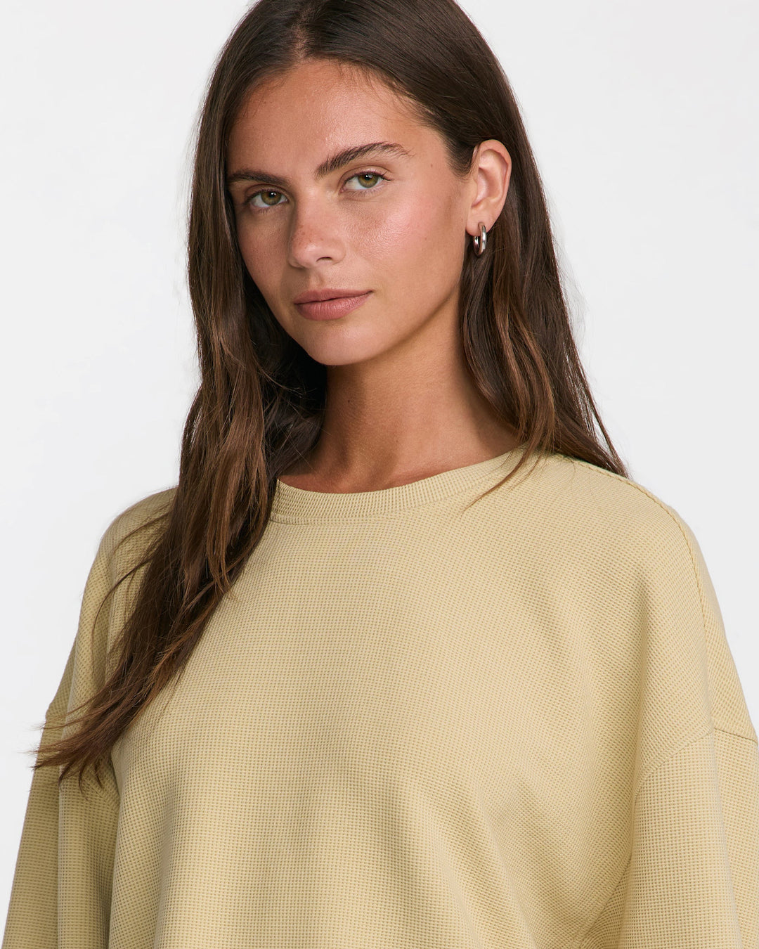 RVCA Glory Waffle Pullover Crew (Women&