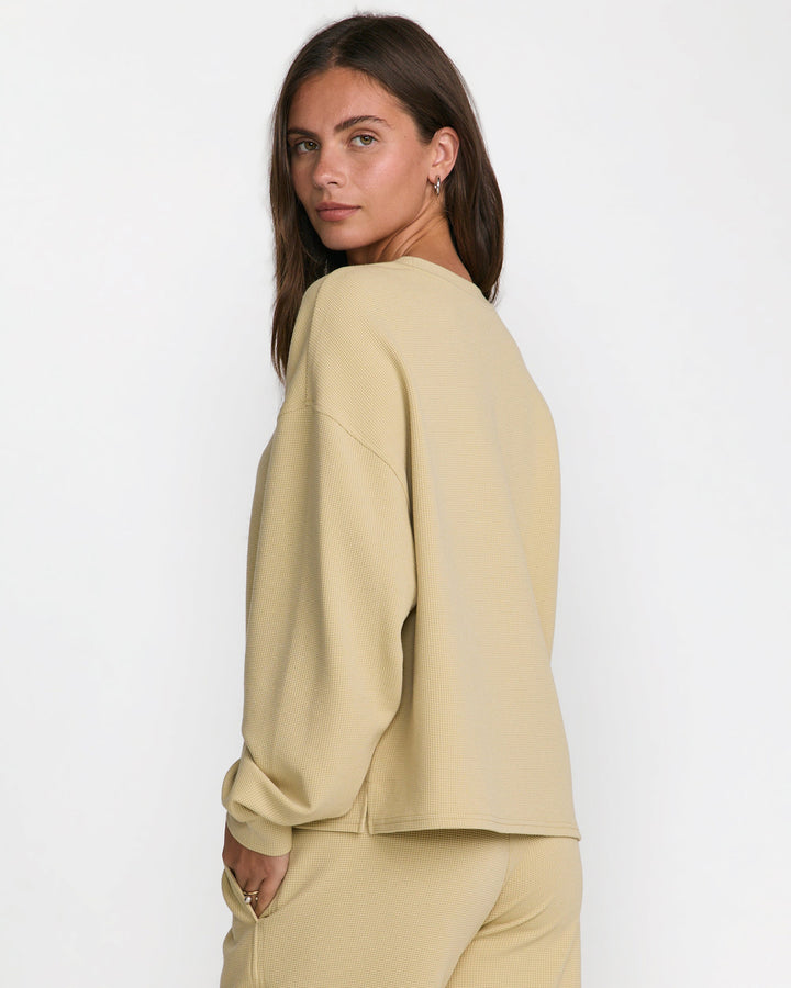 RVCA Glory Waffle Pullover Crew (Women&