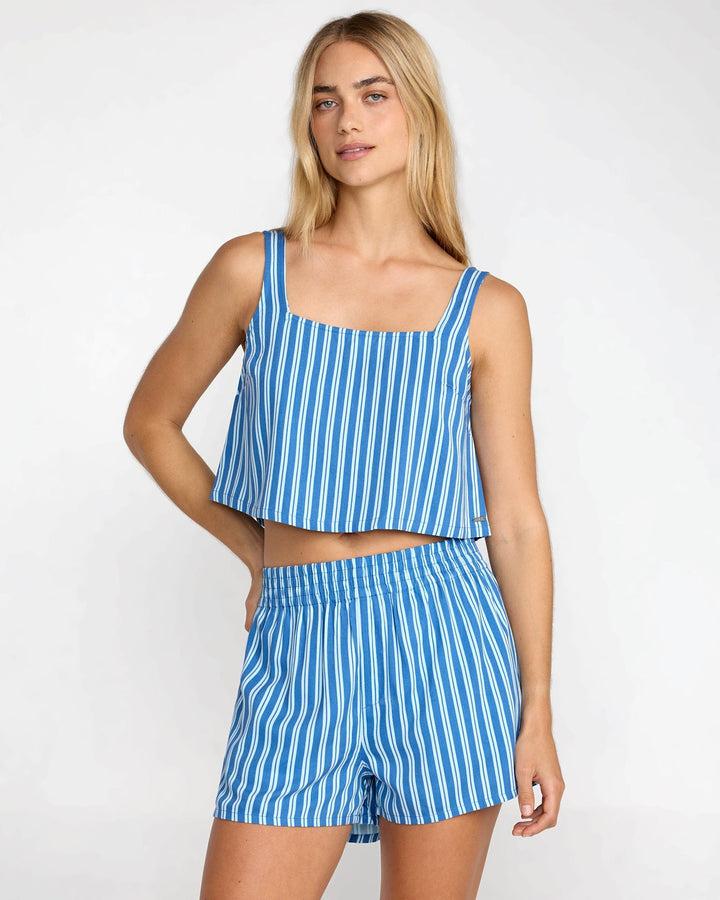 Rvca Mikey Boxer Short (Womens) | Blue Relic