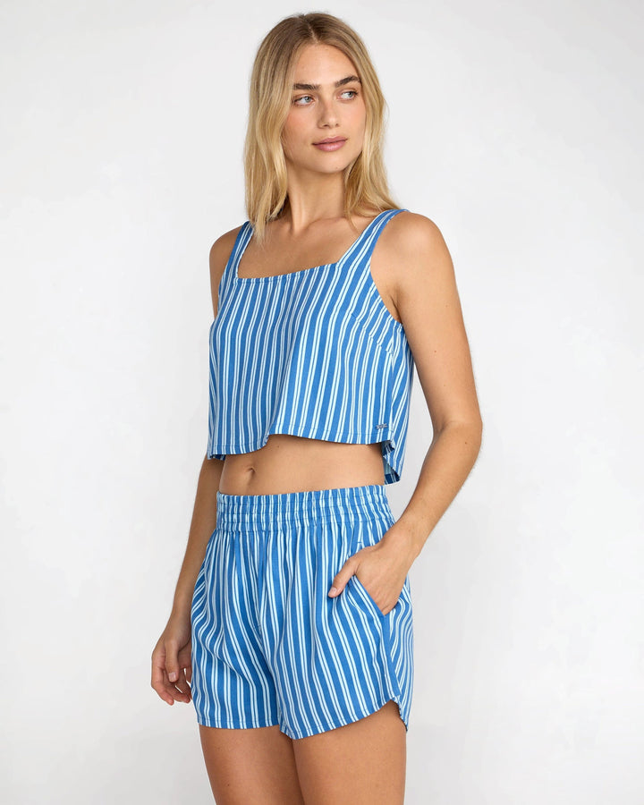 Rvca Mikey Boxer Short (Womens) | Blue Relic