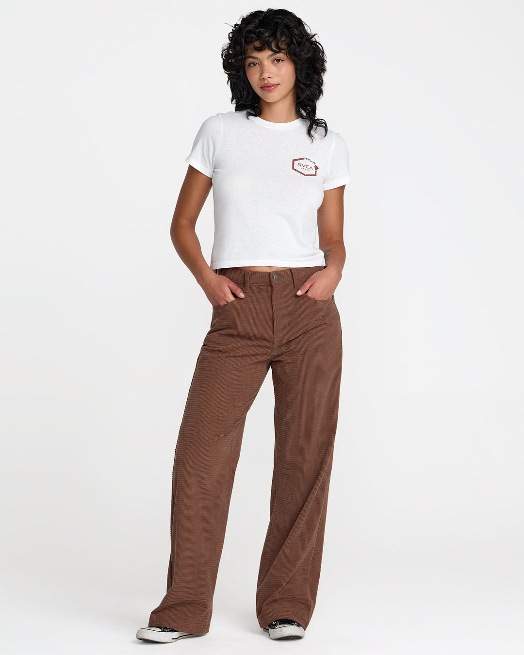 Rvca Coco Cord (Womens) | Nutmeg