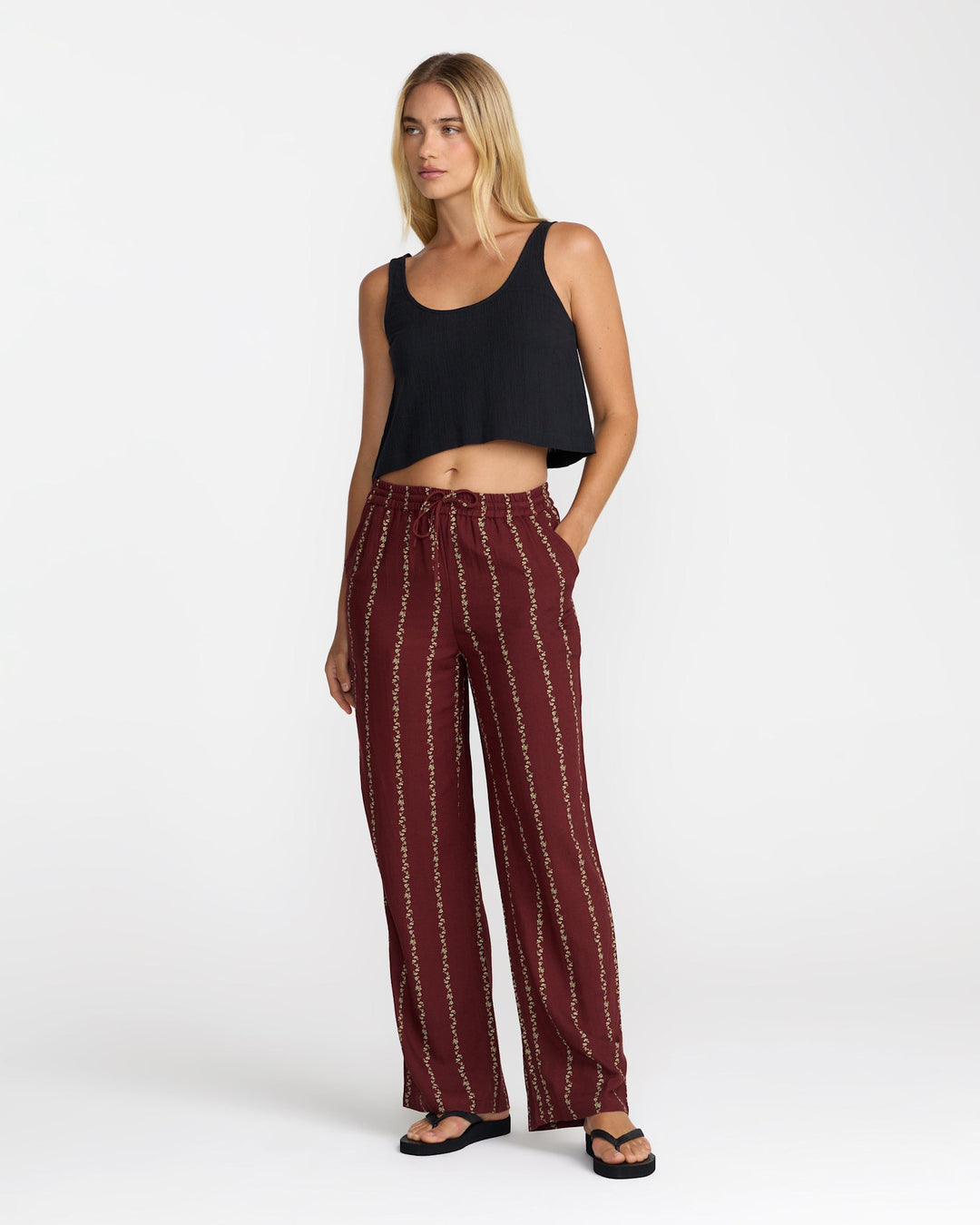 Rvca Florence Pant (Womens) | Madder Brown