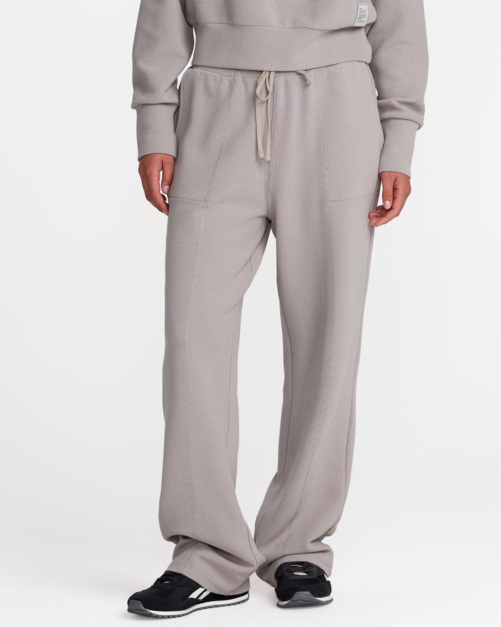 Rvca Sofie Waffle Pant (Womens) | Sky Grey