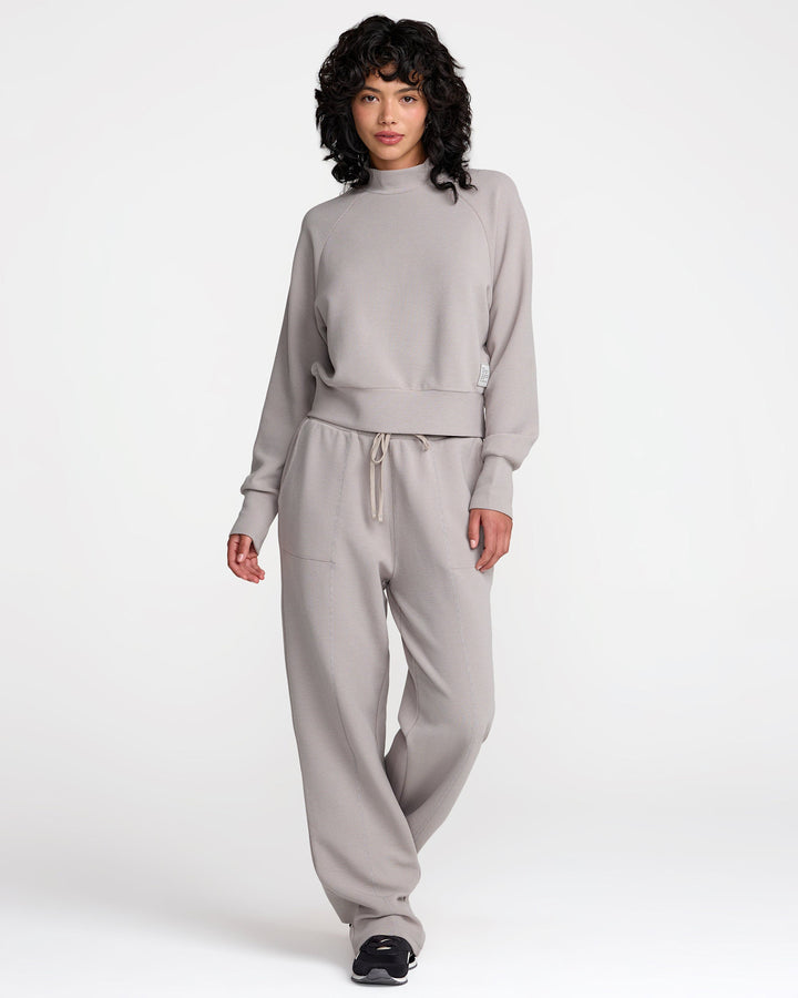 Rvca Sofie Waffle Pant (Womens) | Sky Grey