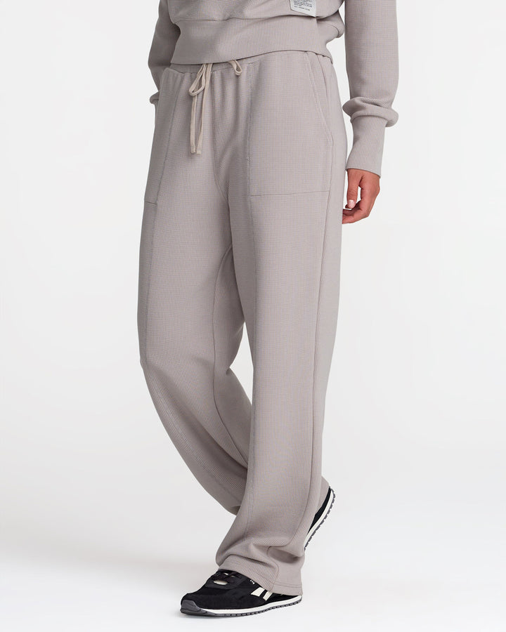 Rvca Sofie Waffle Pant (Womens) | Sky Grey
