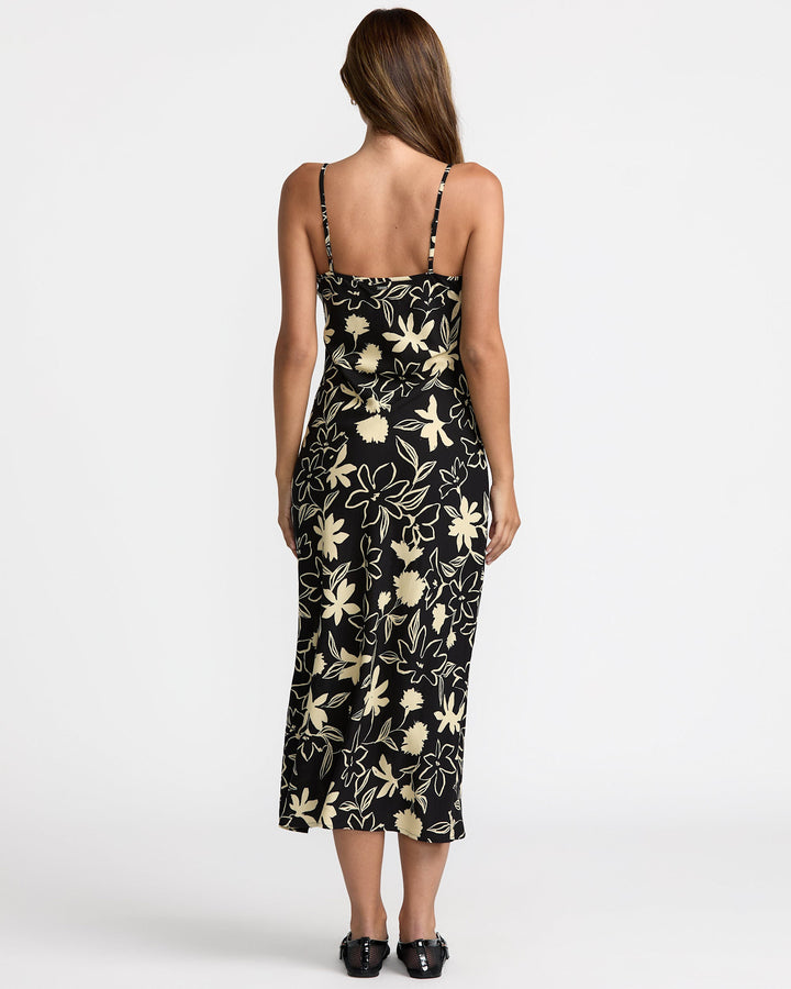 Rvca Aelia Midi Dress (Womens) | Rvca Black