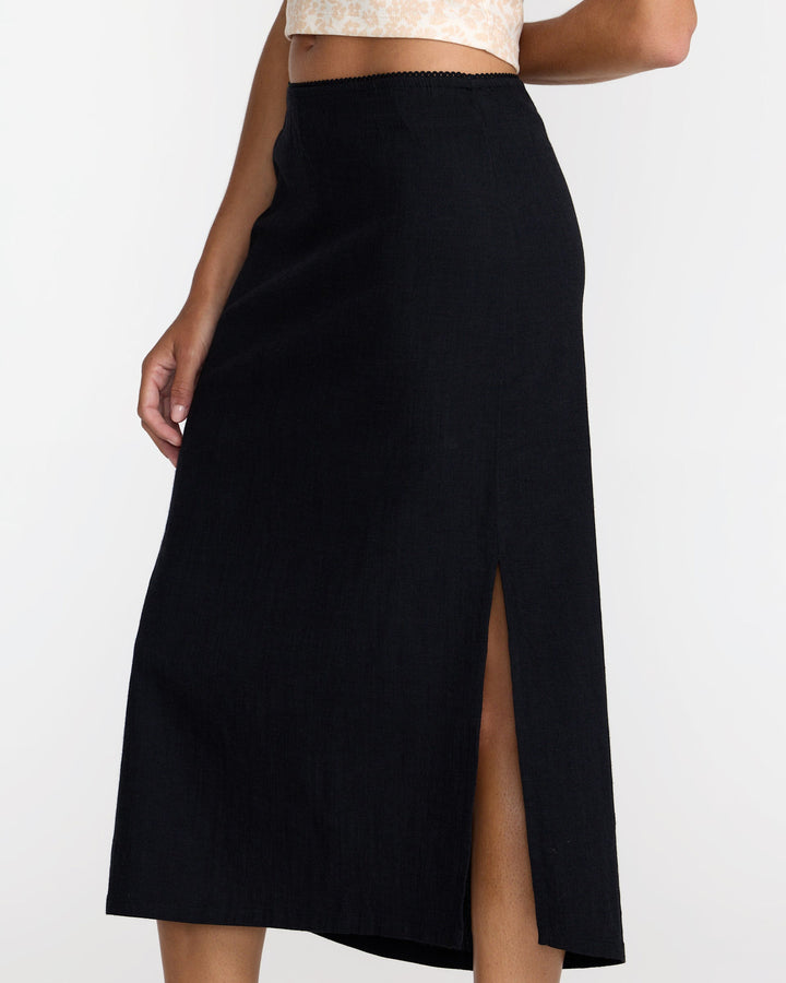 Rvca Madrid Skirt (Womens) | Rvca Black