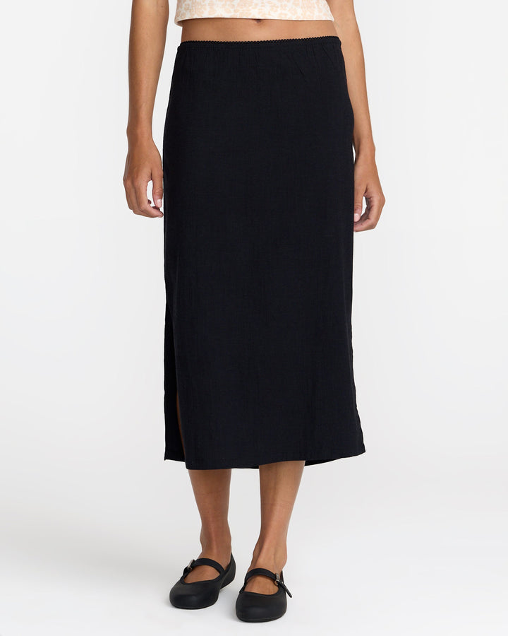 Rvca Madrid Skirt (Womens) | Rvca Black