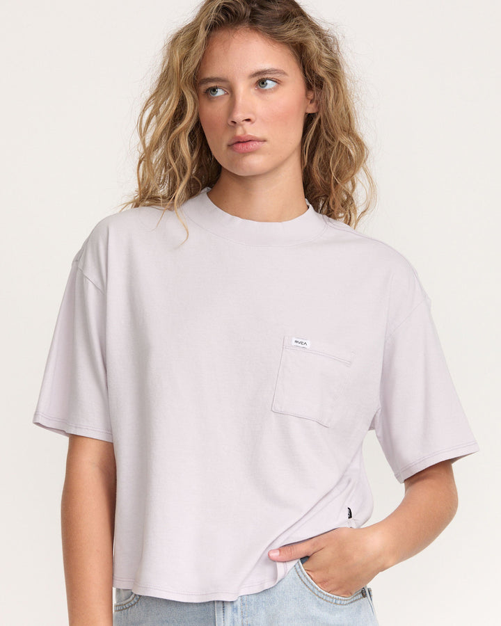 RVCA Kinney Tee Pocket Ptc (Women&