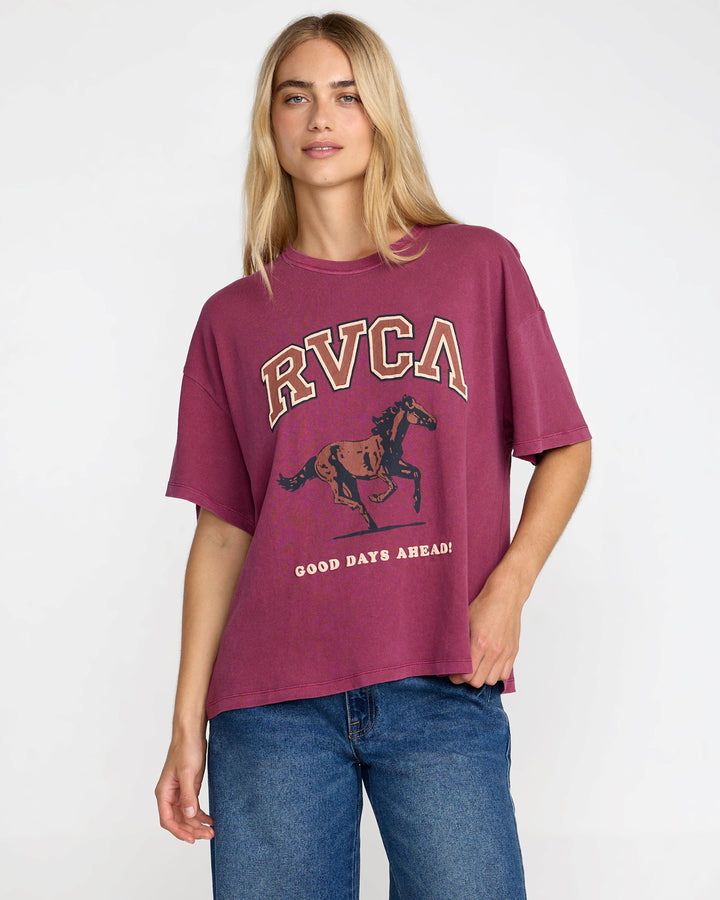 RVCA Move On Boyfriend Tee (Women&