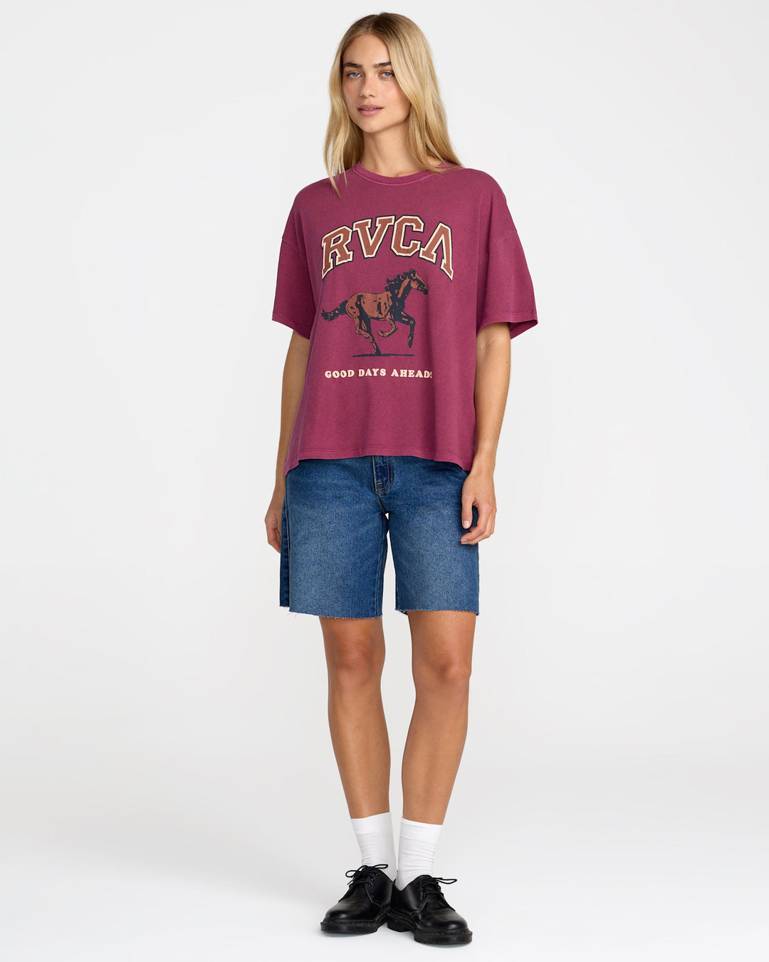 RVCA Move On Boyfriend Tee (Women&