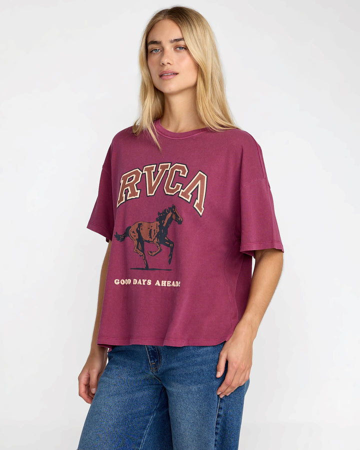 RVCA Move On Boyfriend Tee (Women&