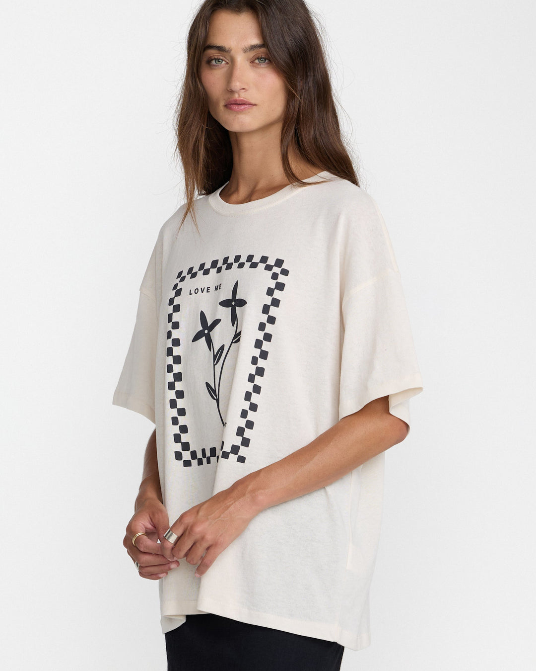 RVCA Love Me Boyfriend Tee (Women&