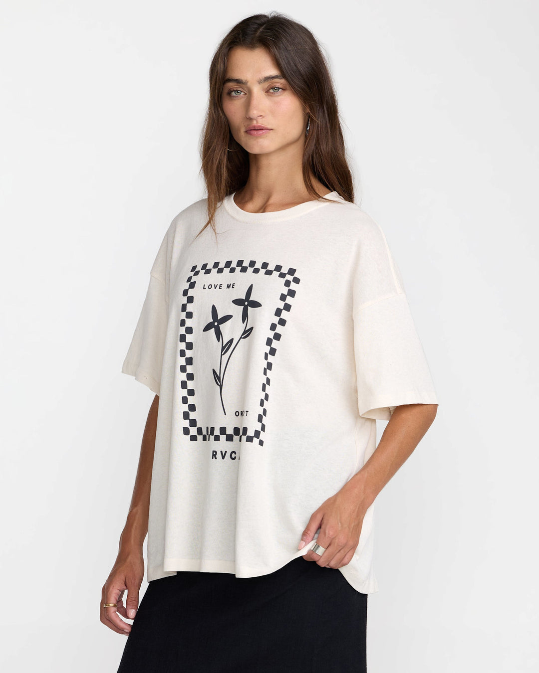 RVCA Love Me Boyfriend Tee (Women&