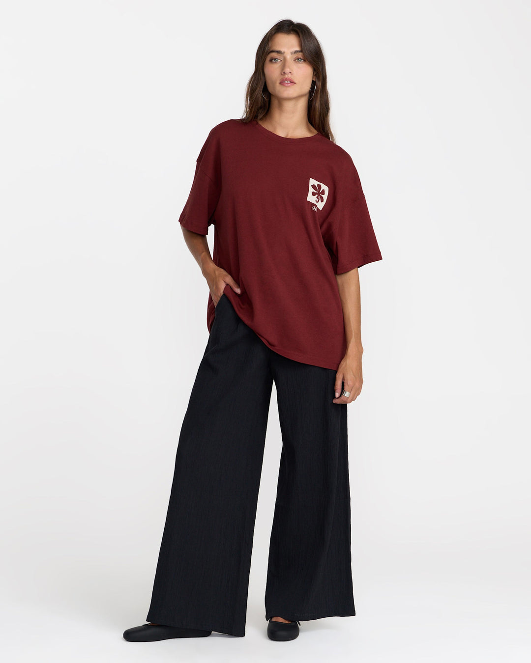 RVCA Open Minds Boyfriend Tee (Women&
