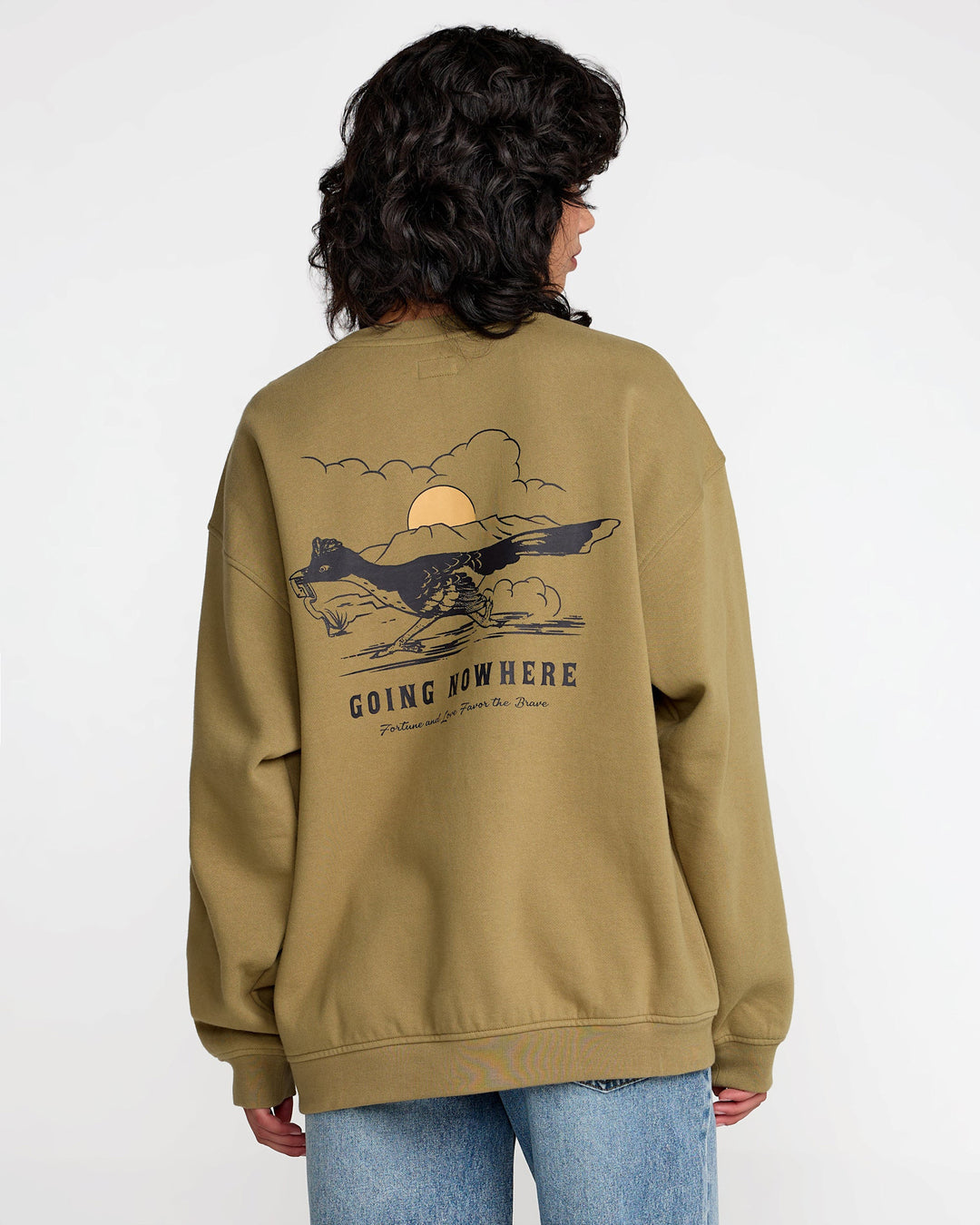 RVCA Baggie Bf Crew (Women&