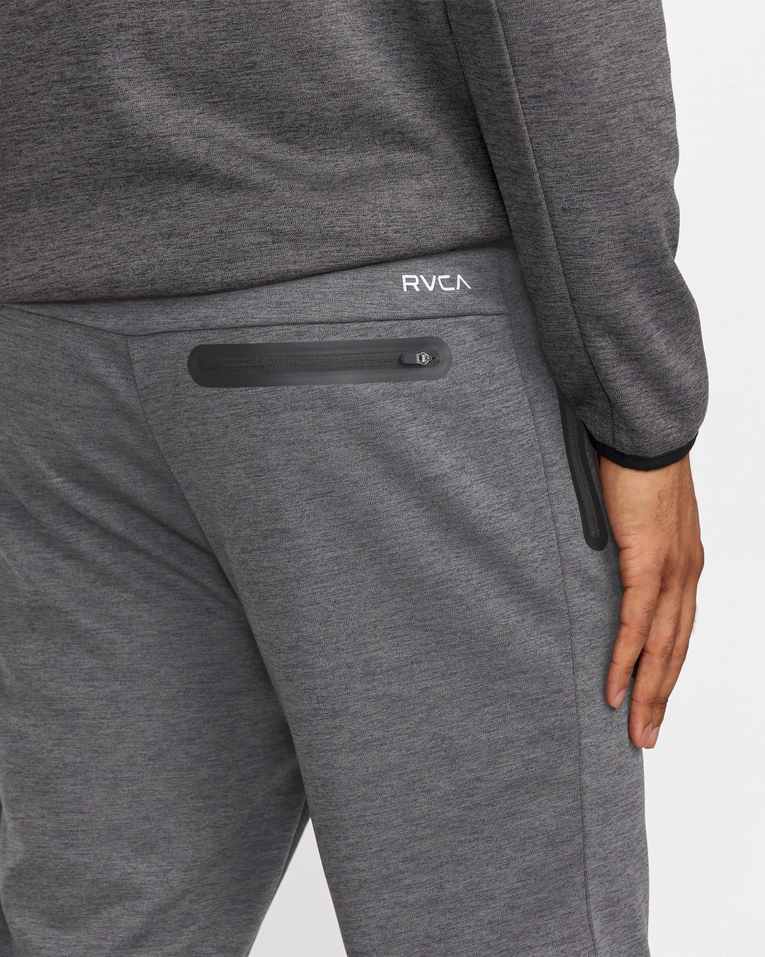 Rvca Balance Tech Fleece Sweatpant (Mens) | Black Heather