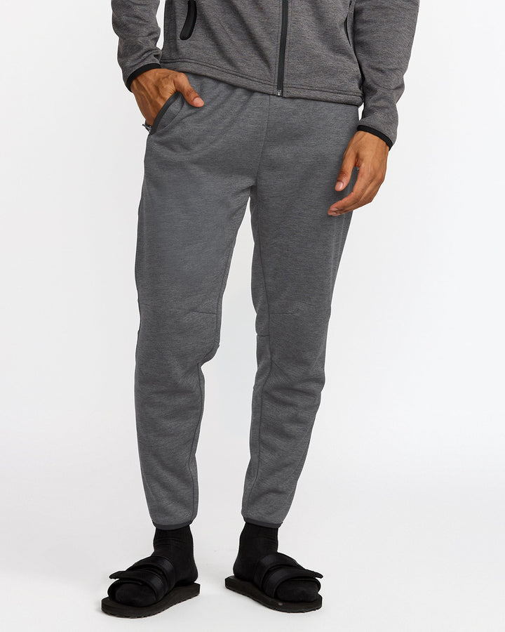 Rvca Balance Tech Fleece Sweatpant (Mens) | Black Heather