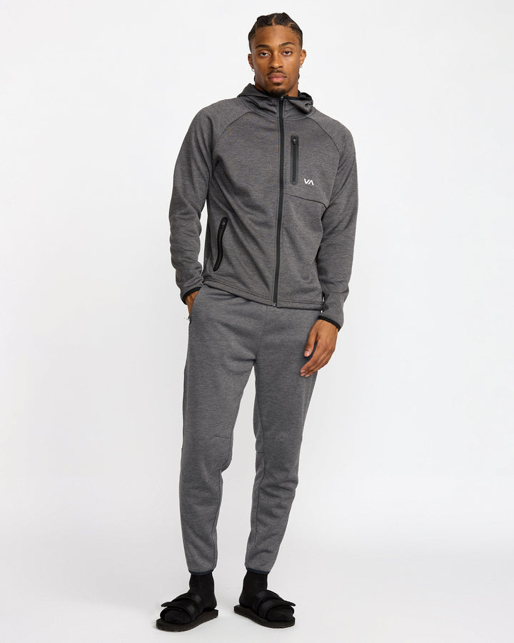 Rvca Balance Tech Fleece Sweatpant (Mens) | Black Heather
