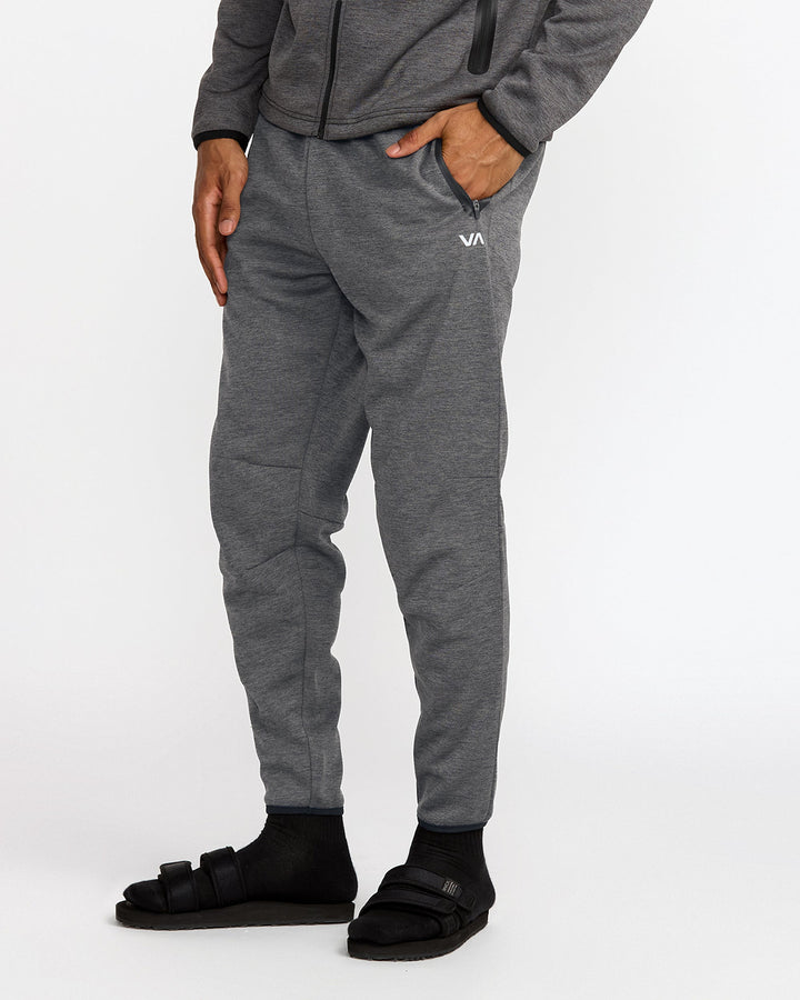 Rvca Balance Tech Fleece Sweatpant (Mens) | Black Heather
